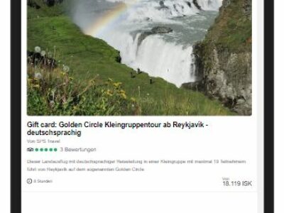 Gutschein für die Golden-Circle Kleingruppentour